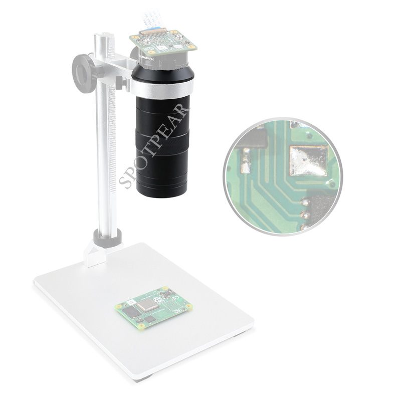 Raspberry Pi Industrial 100X M - Raspberry Pi Hq Camera Microscope Lens ulasan dan harga